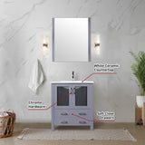 Volez 30 in. Freestanding Bathroom Vanity