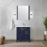 Volez Navy Blue Freestanding Bathroom Vanity