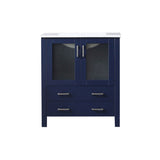 Volez 30 in. Freestanding Bathroom Vanity with Integrated Top, White integrated Square Sink