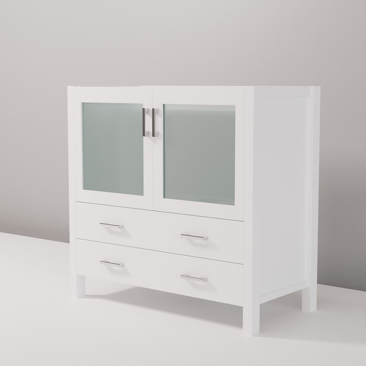 Volez White Freestanding Bathroom Vanity