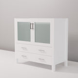 Volez White Freestanding Bathroom Vanity