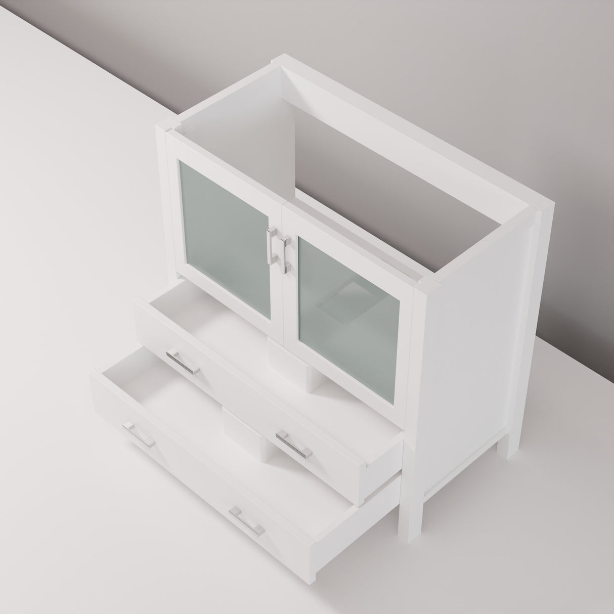 Volez White Freestanding Bathroom Vanity
