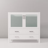 Volez White Freestanding Bathroom Vanity