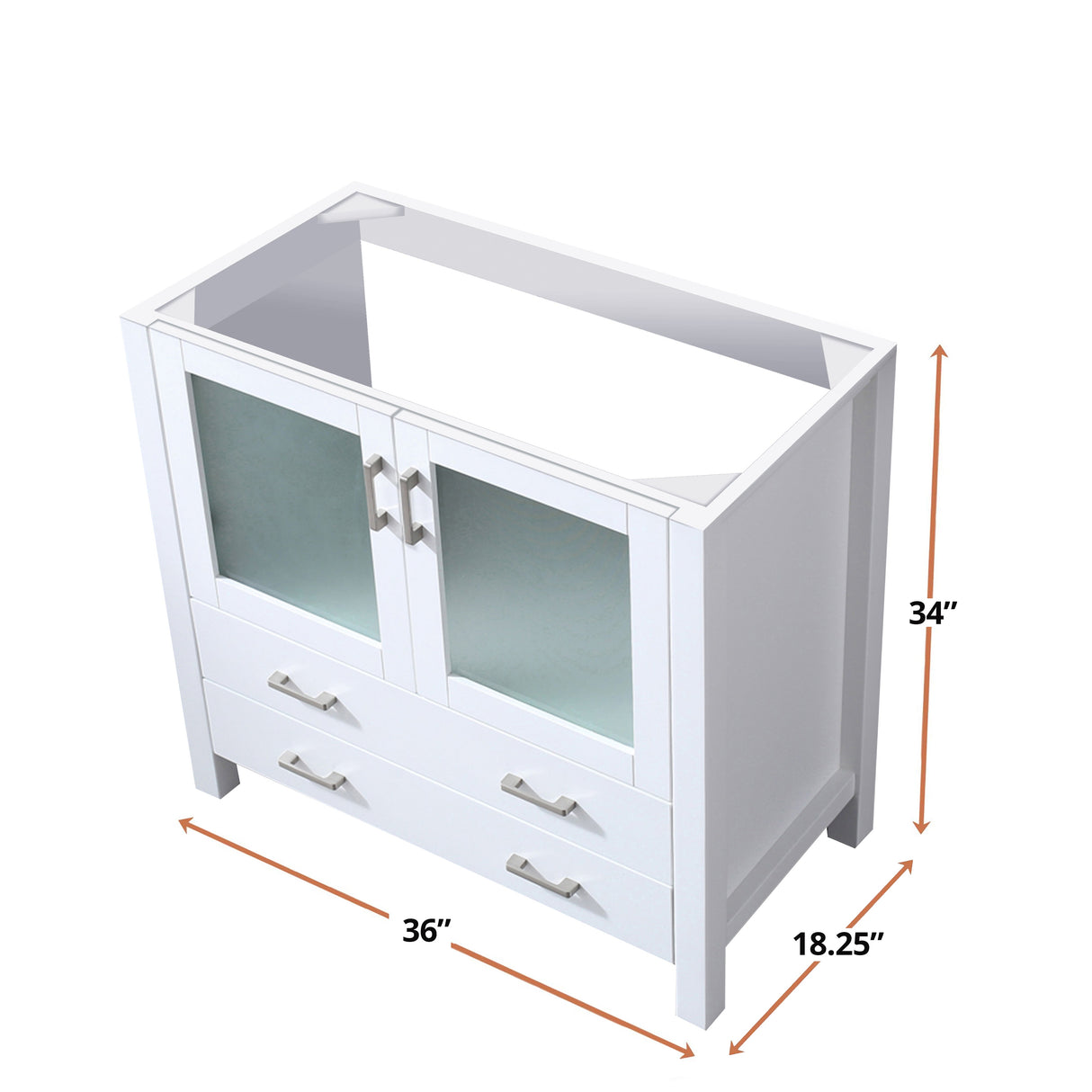 Volez White Freestanding Bathroom Vanity