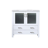 Volez 36 in. Freestanding Bathroom Vanity with Integrated Top, White integrated Square Sink