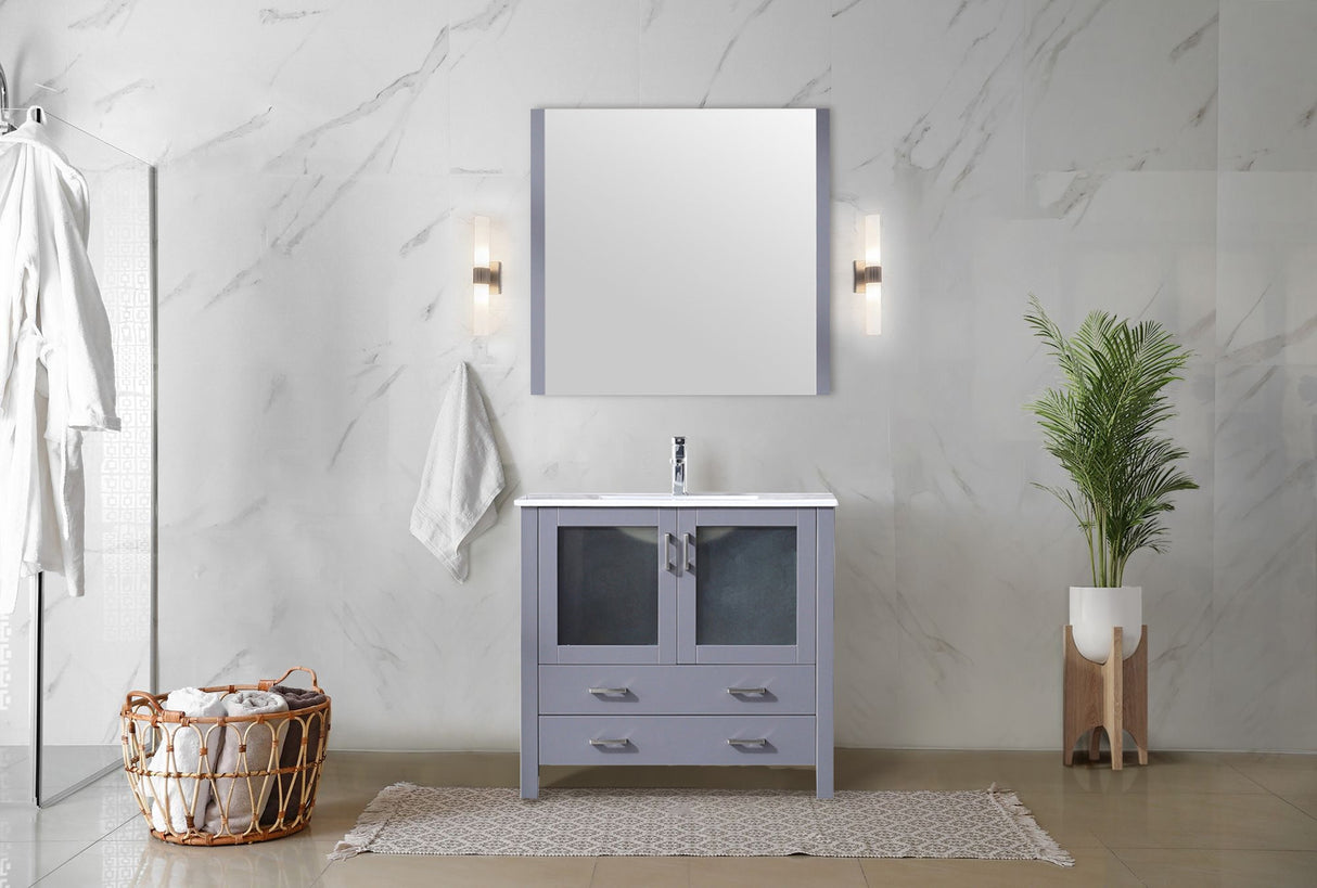 Volez Dark Grey Freestanding Bathroom Vanity