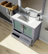 Volez Dark Grey Freestanding Bathroom Vanity