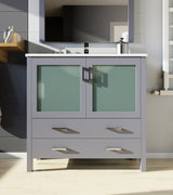 Volez Dark Grey Freestanding Bathroom Vanity
