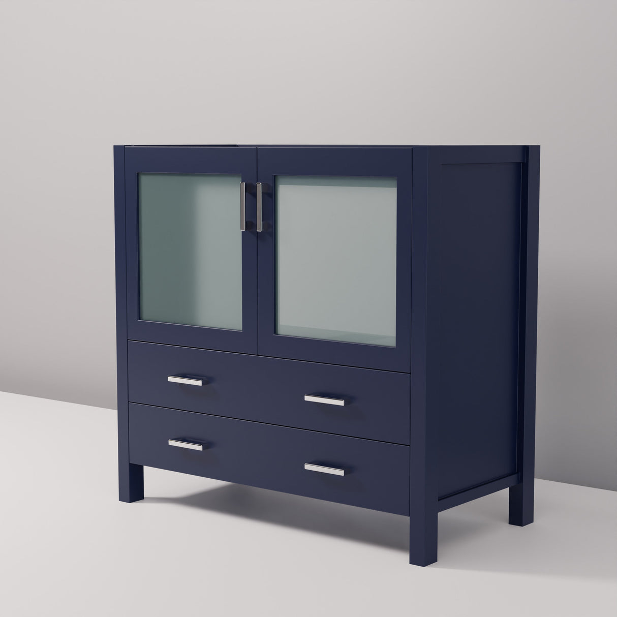 Volez Navy Blue Freestanding Bathroom Vanity
