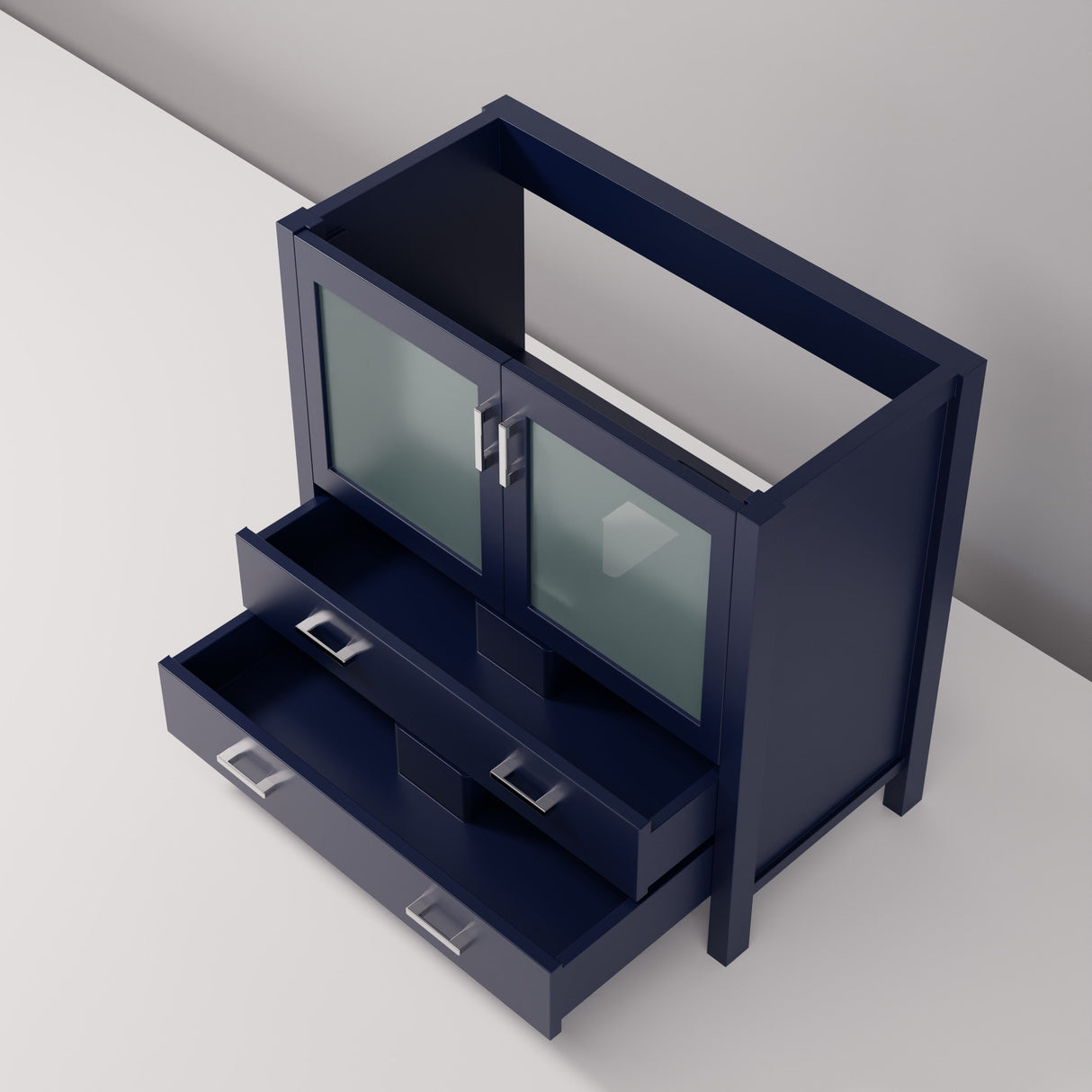 Volez Navy Blue Freestanding Bathroom Vanity