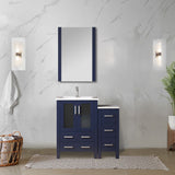 Volez Navy Blue Freestanding Bathroom Vanity