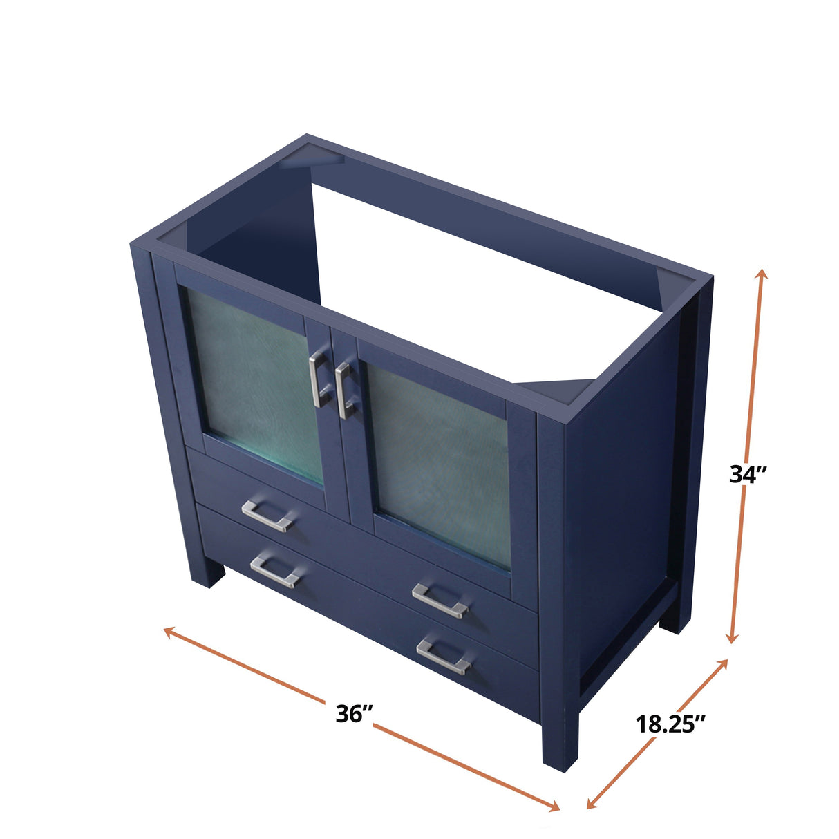 Volez Navy Blue Freestanding Bathroom Vanity