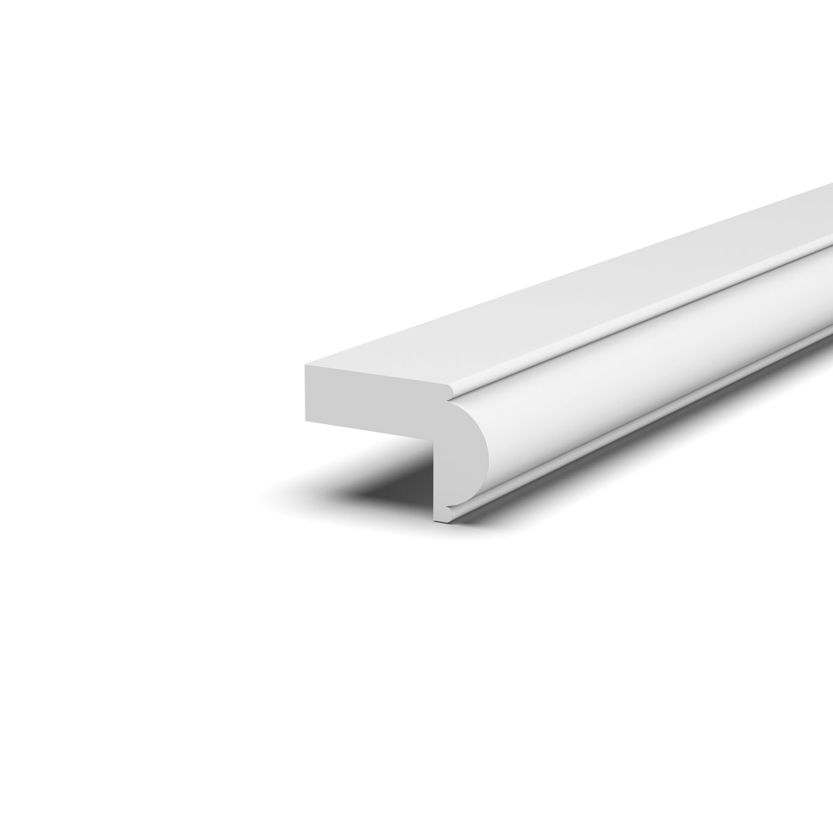 RTA - Liberty Shaker White - Light Rail Molding - 96"W x 1.5"H x 1.5"D - LSW-LVB