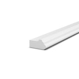 RTA - Liberty Shaker White - Light Rail Molding - 96"W x 0.75"H x 1.5"D