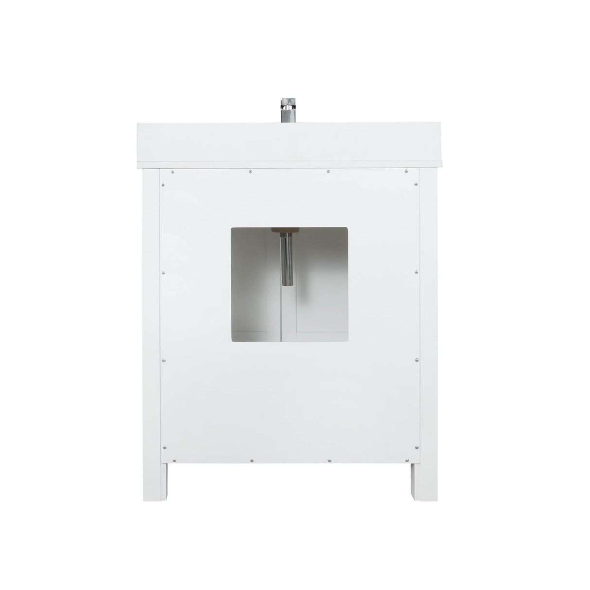 Ziva Freestanding White Freestanding Bathroom Vanity With Double Integrated Ceramic Sink, White Cultured Marble Top