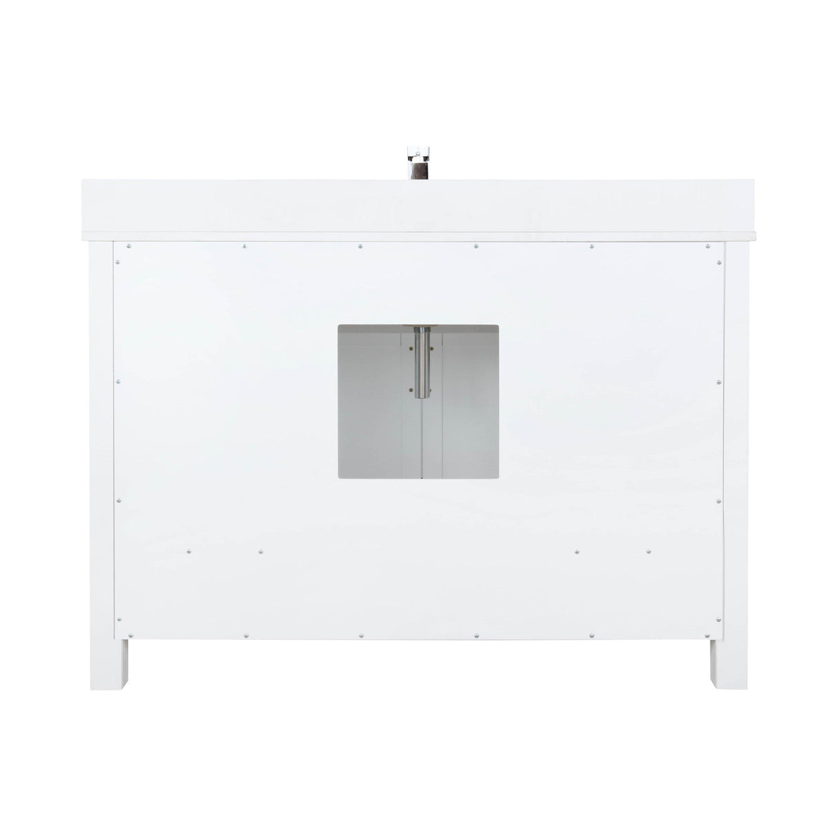 Ziva Freestanding White Freestanding Bathroom Vanity With Double Integrated Ceramic Sink, White Cultured Marble Top