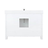 Ziva Freestanding White Freestanding Bathroom Vanity With Double Integrated Ceramic Sink, White Cultured Marble Top