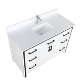 Ziva Freestanding White Freestanding Bathroom Vanity With Double Integrated Ceramic Sink, White Cultured Marble Top