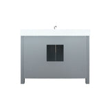 Ziva Freestanding Dark Grey Freestanding Bathroom Vanity With Single Integrated Ceramic Sink, White Cultured Marble Top