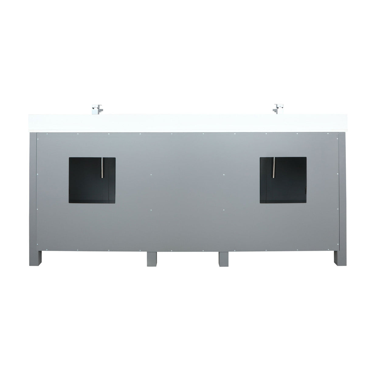 Ziva Freestanding Dark Grey Freestanding Bathroom Vanity With Single Integrated Ceramic Sink, White Cultured Marble Top