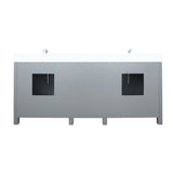 Ziva Freestanding Dark Grey Freestanding Bathroom Vanity With Single Integrated Ceramic Sink, White Cultured Marble Top