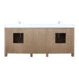 Ziva Rustic Barnwood Freestanding Bathroom Vanity, Cultured Marble Top, White Square Sink