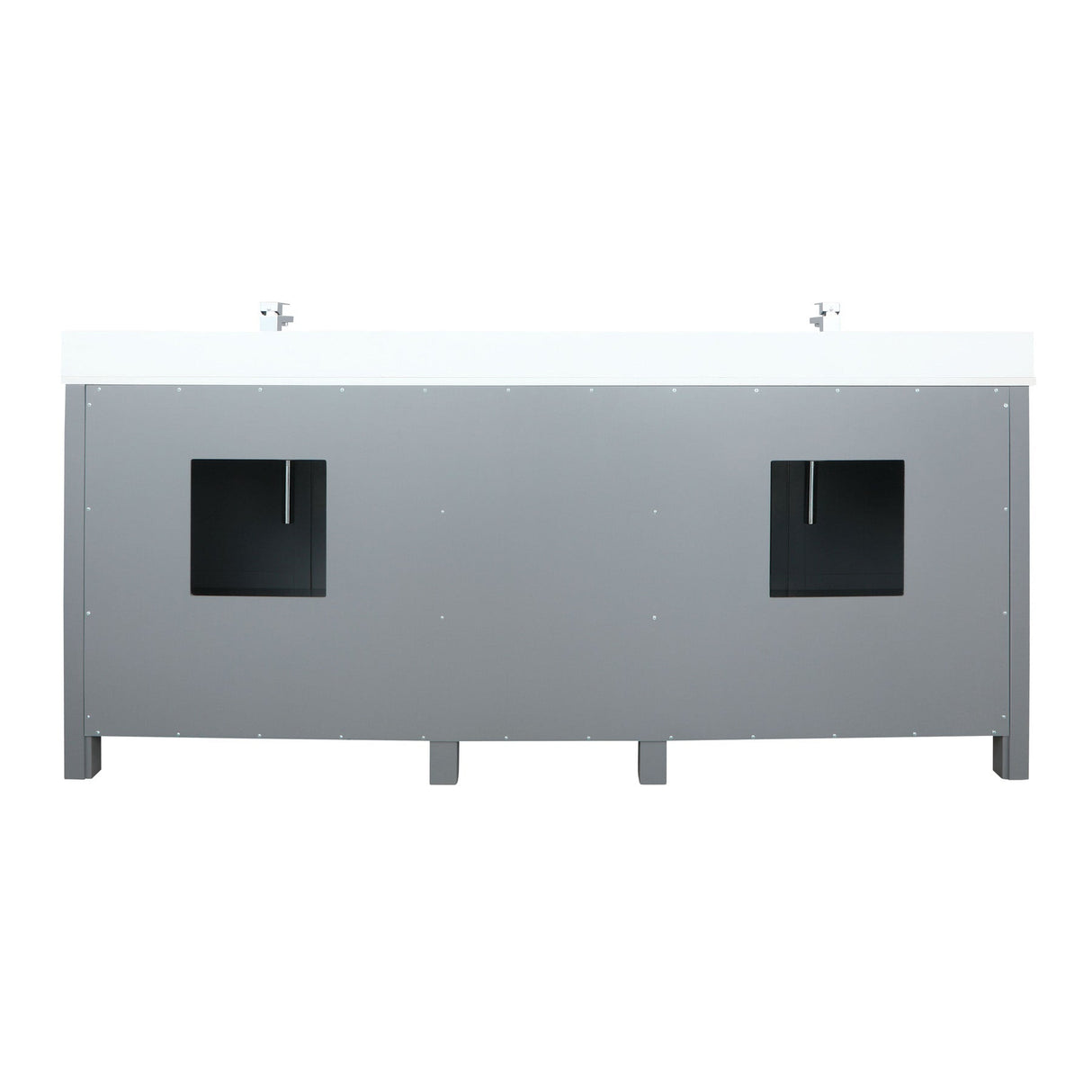 Ziva Freestanding Dark Grey Freestanding Bathroom Vanity With Single Integrated Ceramic Sink, White Cultured Marble Top