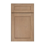 Liberty Shaker Rift - 27 Inch Double Glass Door Wall Cabinet - 27" Width x 12" Height x 12" Depth