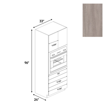 Muratti Textured - Tall Oven Cabinet - 33