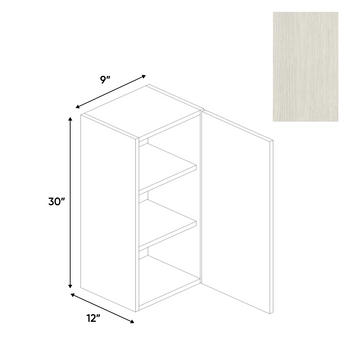 RTA - White Frozen Wood Textured - Wall Cabinet - 9