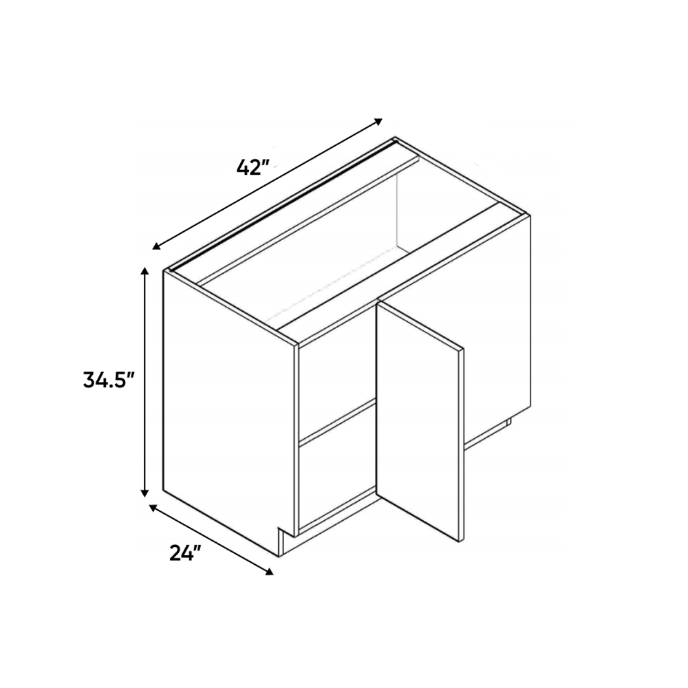 RTA - Olmo Gloss - Blind Corner Base Cabinet - 42