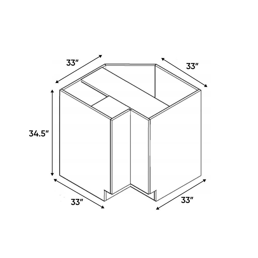 RTA - Guayana Gloss - Lazy Susan Base Cabinet - 33