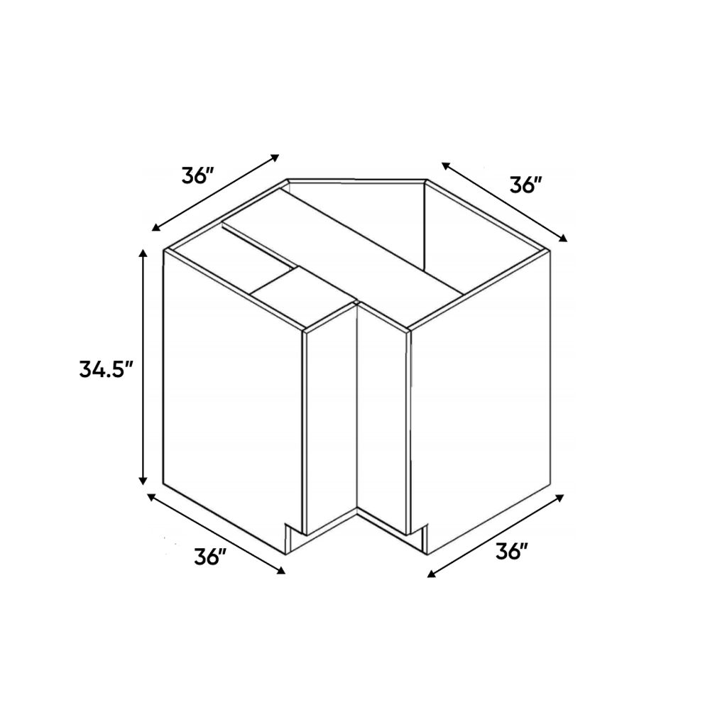 RTA - Guayana Gloss - Lazy Susan Base Cabinet - 36