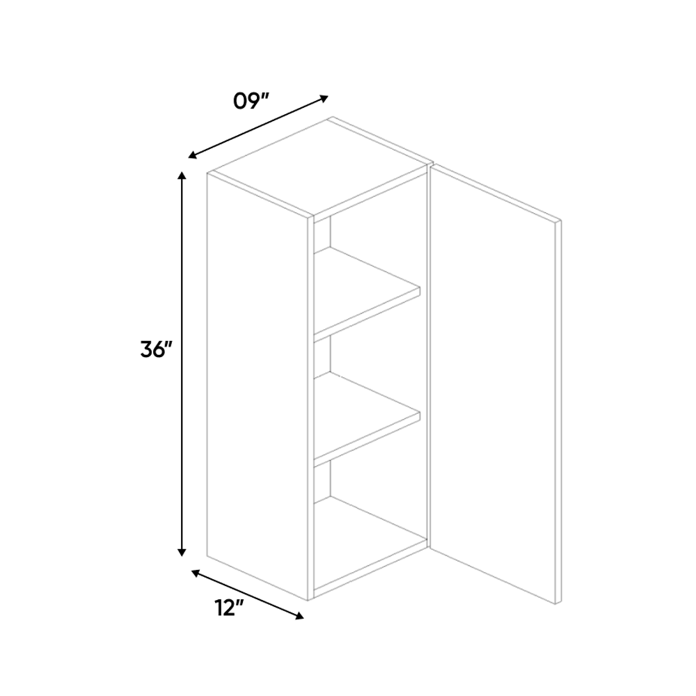 RTA - Olmo Gloss - Wall Cabinet - 9