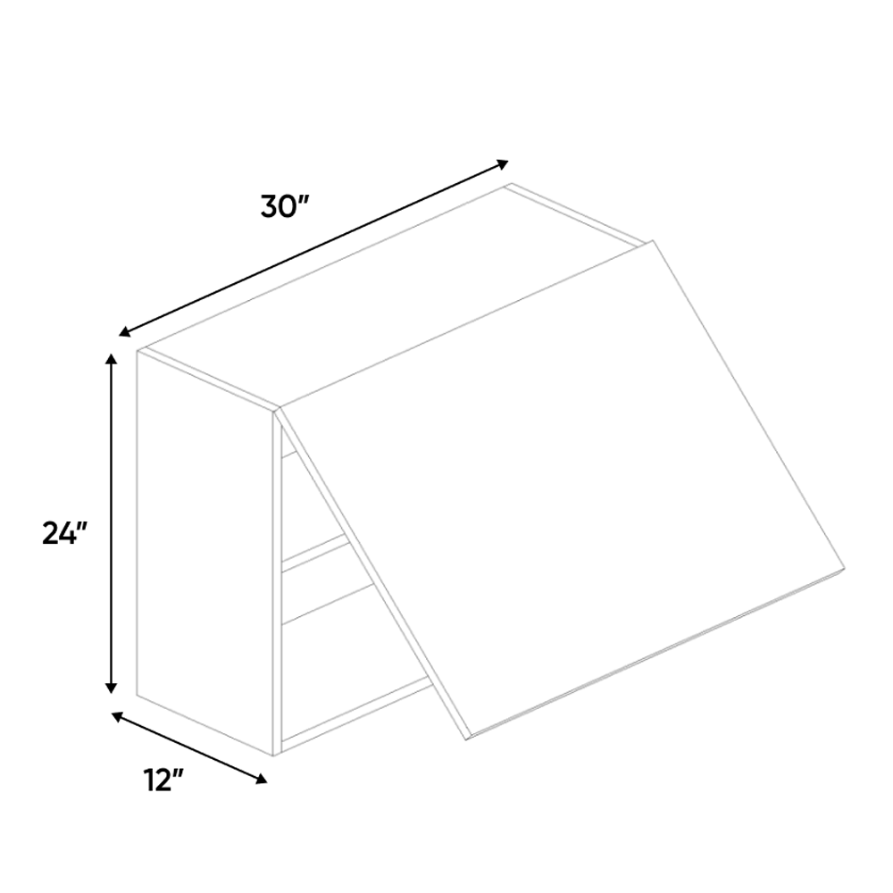 RTA - Forest Green Matte - Wall Upper Cabinet - 30