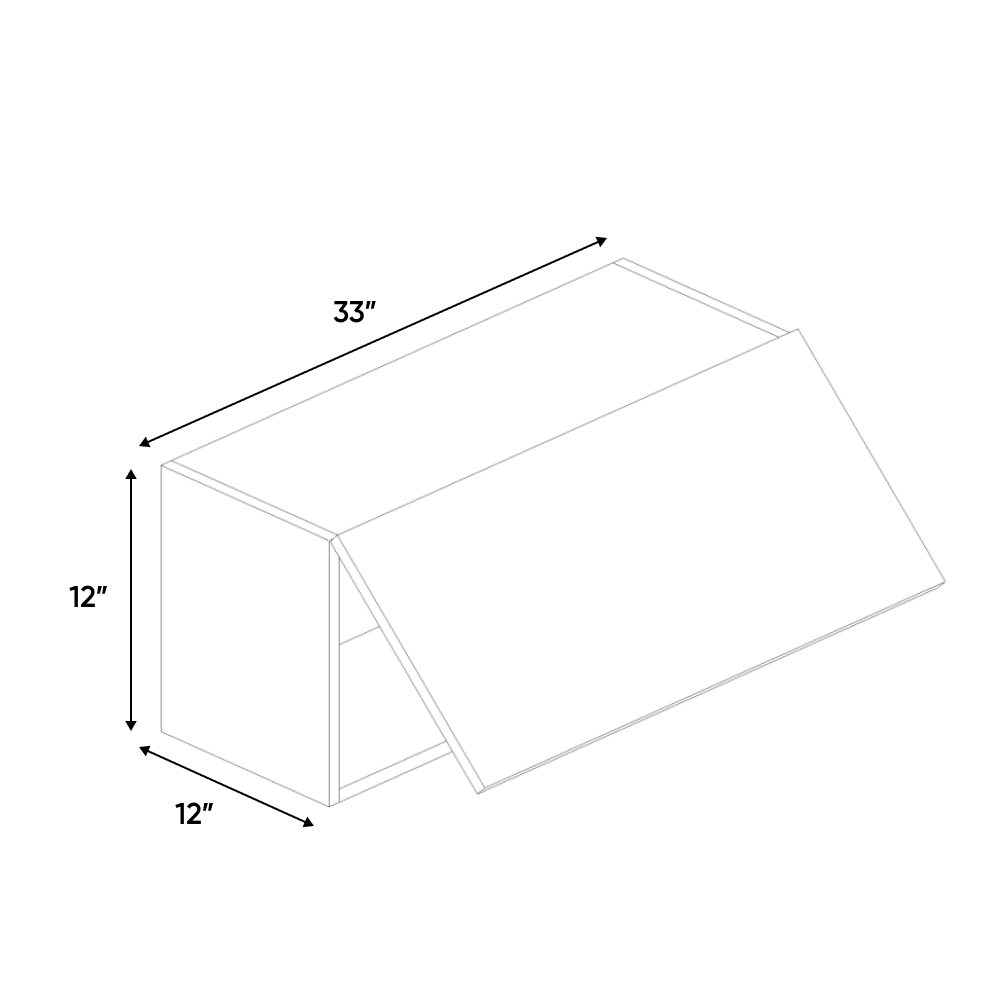 RTA - Gris Nube Matte - Wall Upper Cabinet - 33