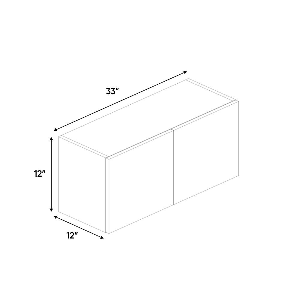 RTA - Gris Nube Matte - Wall Cabinet - 33