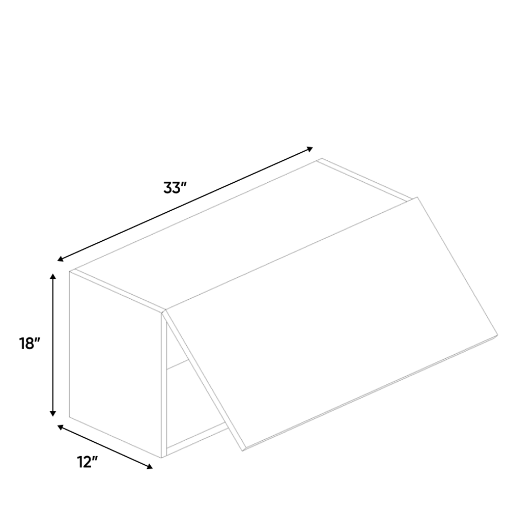 RTA - Forest Green Matte - Wall Upper Cabinet - 33