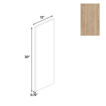 RTA - Anniversary Oak Textured - Finished End Wall Panel - 13