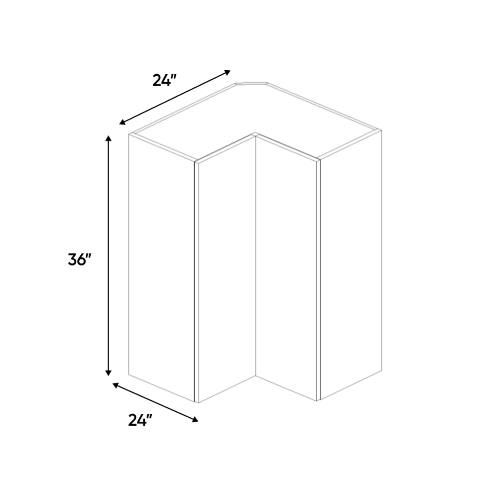 RTA - Gris Plomo Matte - Wall Easy Reach Cabinet - 24