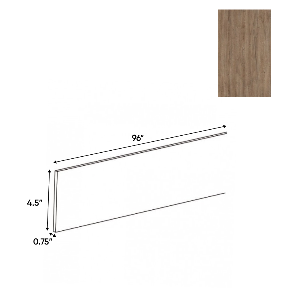 RTA - Lakeland Oak 03 Textured - Toe Kick - 96"W x 4"H x 0.75"D - Frameless Cabinet