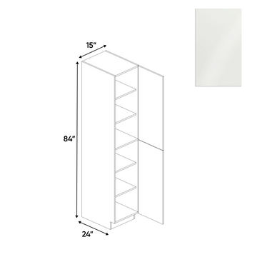 Blanco Gloss - Tall Pantry Cabinet - 15