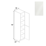 RTA - Blanco Gloss - Tall Pantry Cabinet - 18"W x 96"H x 24"D - Frameless Cabinet
