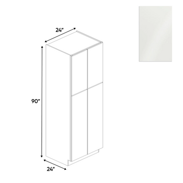 Blanco Gloss - Tall Pantry Cabinet - 24