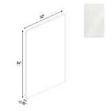 RTA - Blanco Gloss - Finished End Vanity Panel - 22"W x 35"H x 0.75"D - Frameless Cabinet