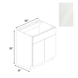 RTA - Blanco Gloss - Vanity Sink Base Cabinet - 30"W x 30"H x 21"D - Frameless Cabinet