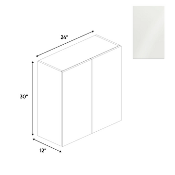 Blanco Gloss - Wall Cabinet - 24