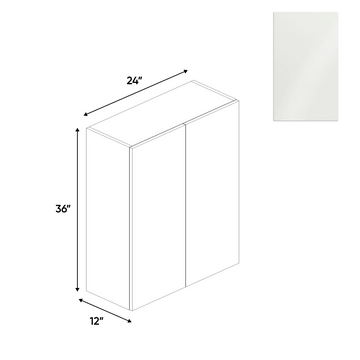 Blanco Gloss - Wall Cabinet - 24