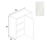 RTA - Blanco Gloss - Wall Blind Corner Cabinet - 30"W x 36"H x 12"D - Frameless Cabinet