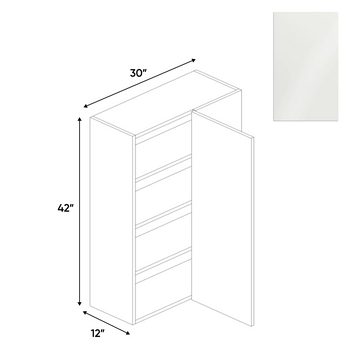 RTA - Blanco Gloss - Wall Blind Corner Cabinet - 30